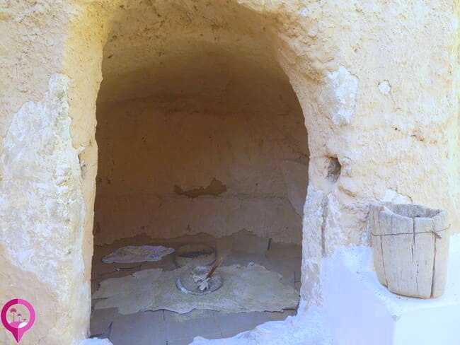 Habitaciones excavadas en la piedra caliza de Matmata
