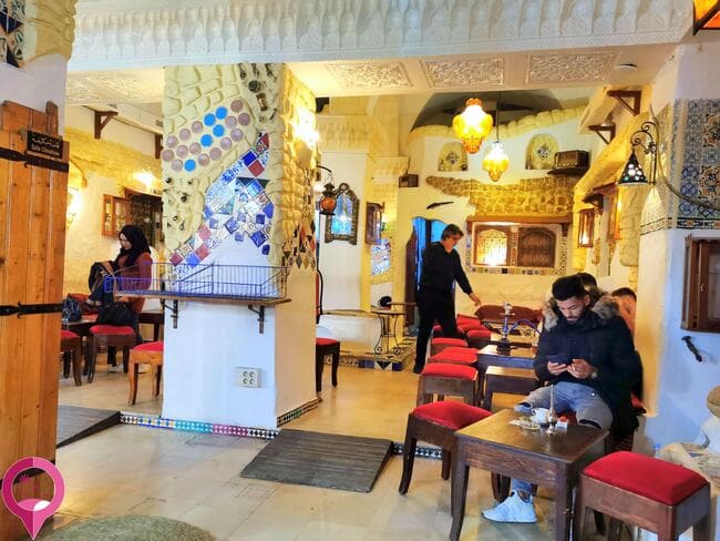 Cafetería en Túnez