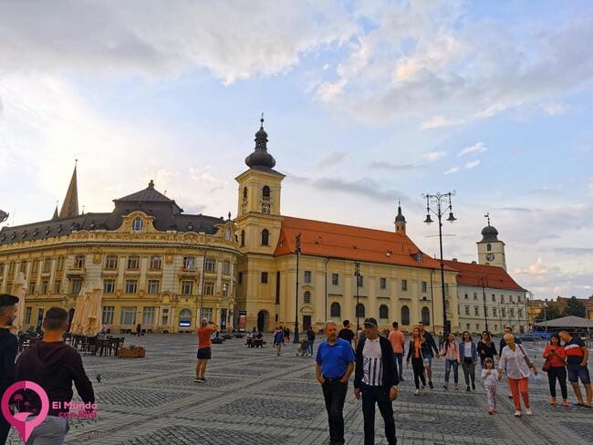 Plaza principal del centro de Sibiu