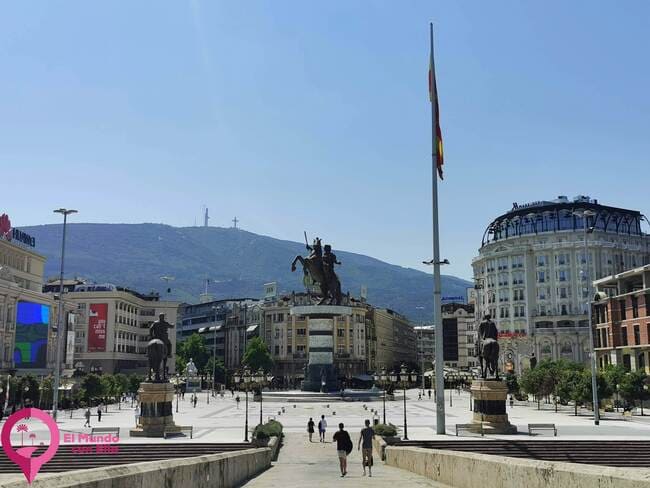 Centro de la ciudad de Skopje