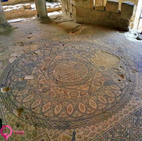 Mosaico más representativo del Parque Arquológico de Madaba