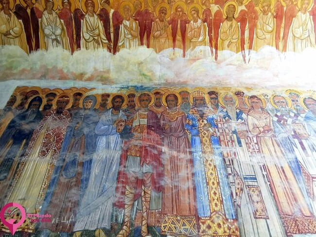 Frescos en el Monasterio Serbio de Zica