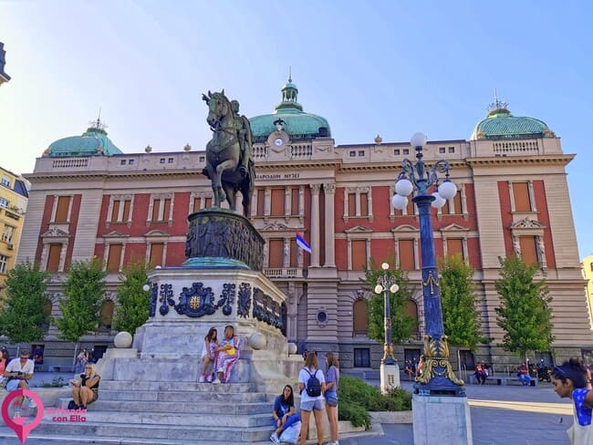 Plaza de la República en Belgrado