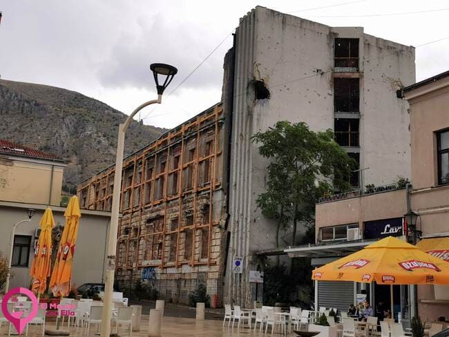 Edificios bombardeados en Mostar
