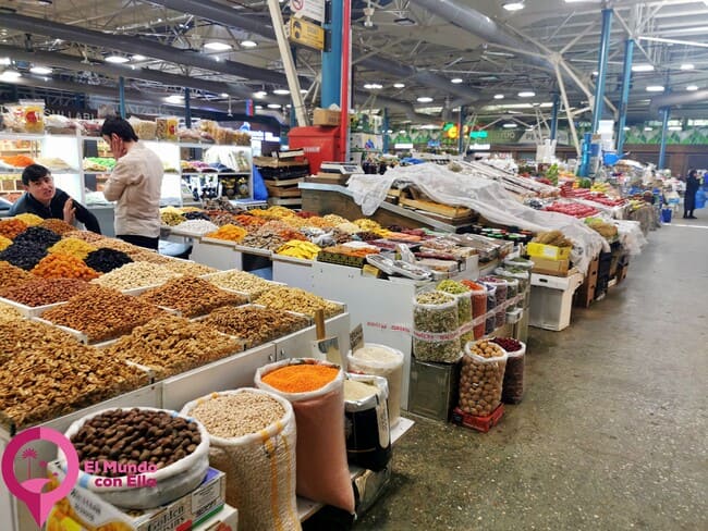 Market places in Bakú La cultura de Bazar en Bakú