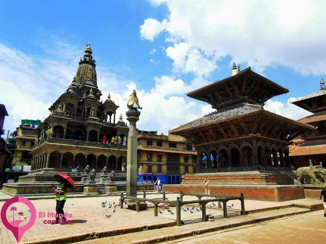Templos principales de la Plaza Durbar de Patan