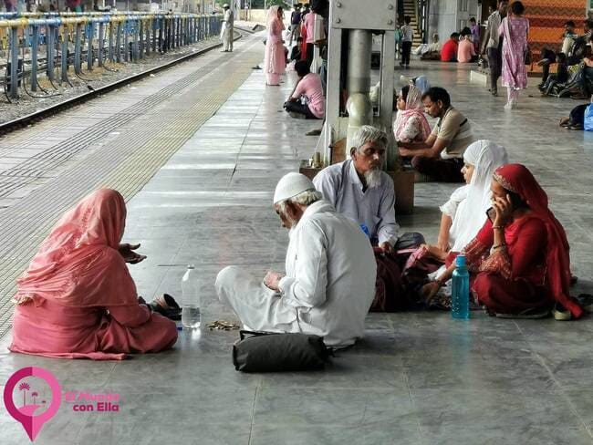 Estación de tren en India Estación de tren Cruce Ajmer en India