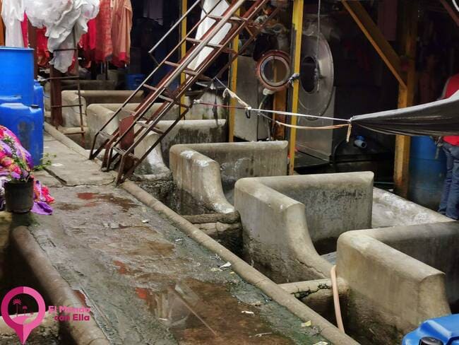 Sistema de trabajo en Dhobi Ghat