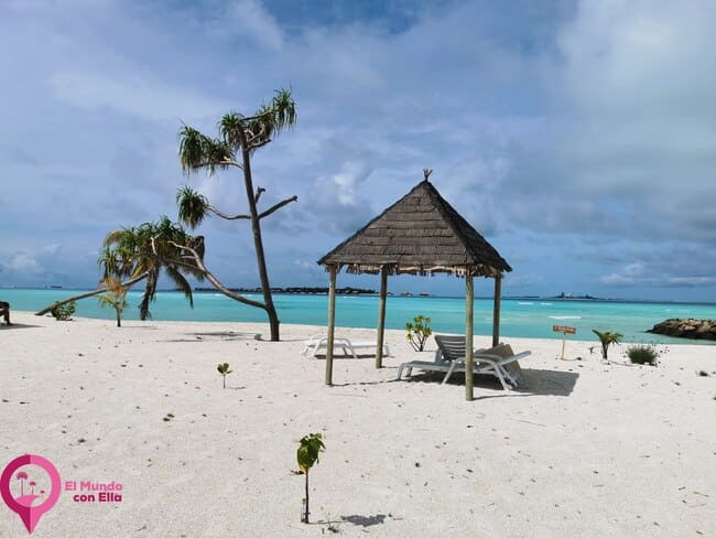 Playa turística de la isla de Guraidhoo Playas de Maldivas