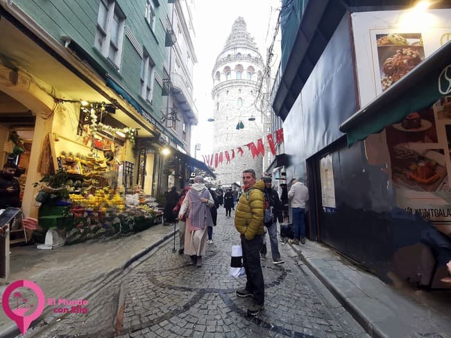 Típica fotografía en el Barrio de Gálata en Estambul Barrio de Gálata