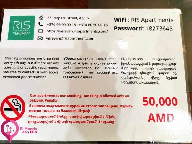 Restricciones fumadores Armenia