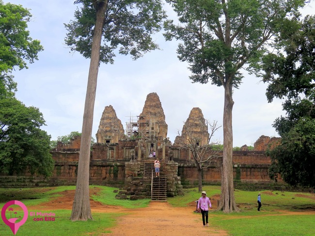 Las majestuosas torres del Templo de Mebon Oriental, un ejemplo clásico de la arquitectura Khmer