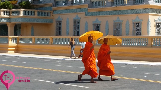 Seguridad en los alrededores del Palacio Real de Phnom Penh