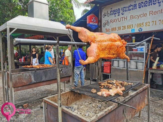 Cochinillo asado en Camboya Delicias de Camboya