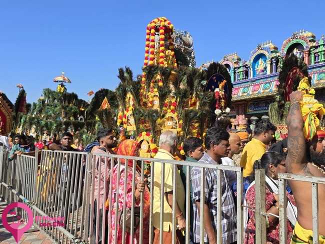 Peregrinos Hindúes en el Thaipusam